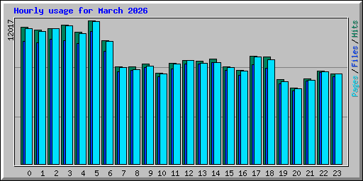 Hourly usage for March 2026